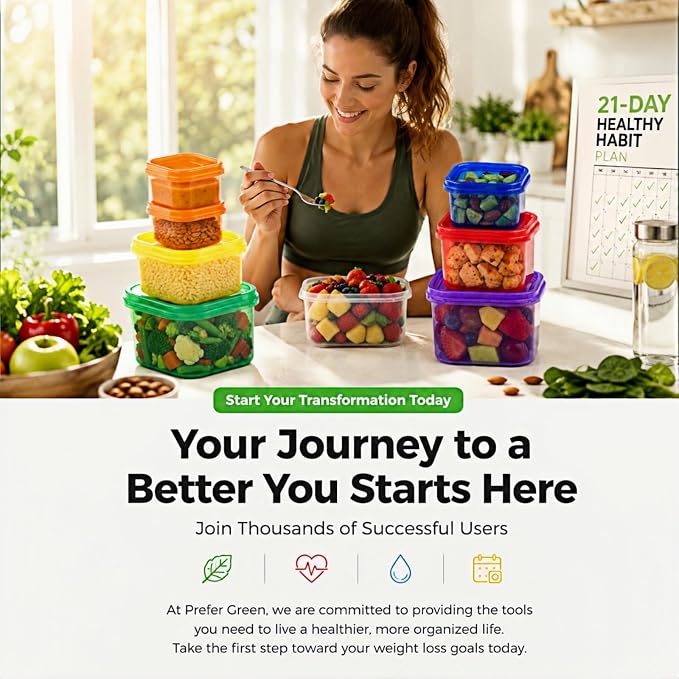 21 Day Fix Portion Control Containers, Color Coded Meal Prep Containers - Image 9