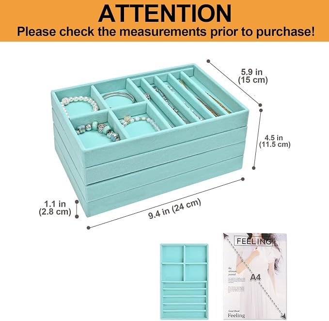ProCase Stackable Jewelry Organizer Trays - Image 2