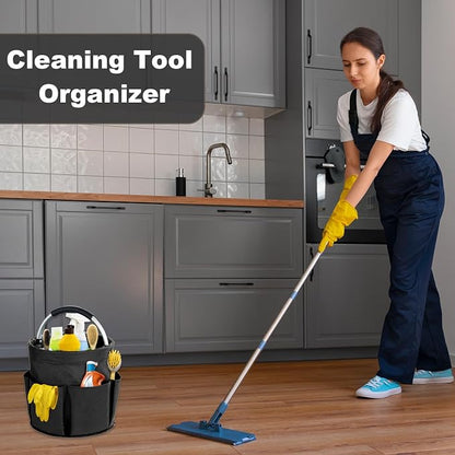 17L Cleaning Caddy with Handle, Cleaning Supplies Organizer, Foldable Storage - Image 2