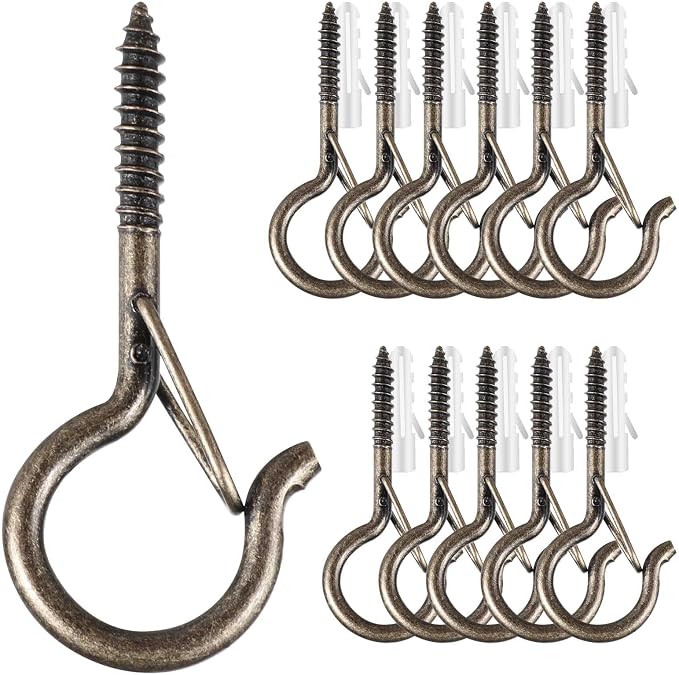 12 PCS Q-Hanger Hooks, Screw Hooks by FSAH