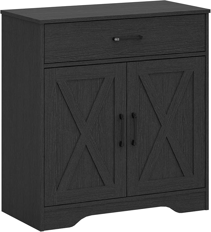 Panana Wooden Cabinet 1 Drawer and 2 Doors Storage Cupboard Coffee Bar by Panana