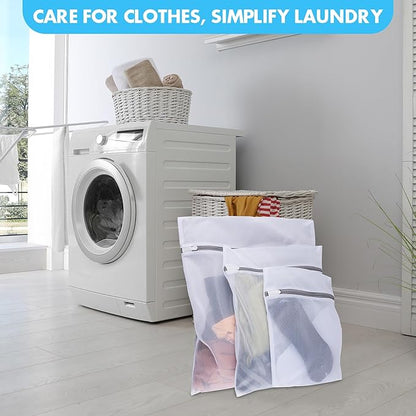 Mesh Laundry Bags for Delicates, 3 Pack Laundry Bags Mesh Wash Bags in 3 Sizes - Image 7
