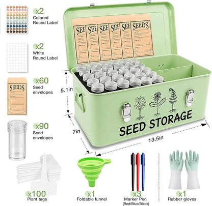 Metal Seed Storage Box Organizer - Image 2