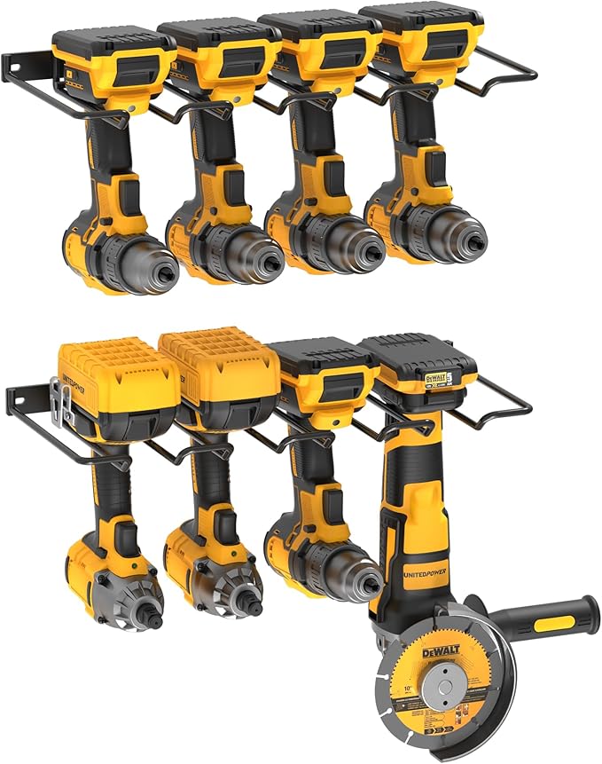 UNITEDPOWER Wall Mounted Power Tool Organizer Holder, Heavy Duty Utility by UNITEDTOOLSUNITEDPOWER