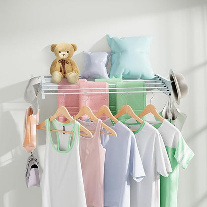 Wall Mounted Drying Rack 31.5", Foldable Clothes Drying Rack - Image 7