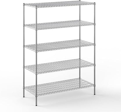 24" Deep x 54" Wide x 74" Height Wire Shelving Kit | 5-Tier | NSF Commercial by Regal+Altair