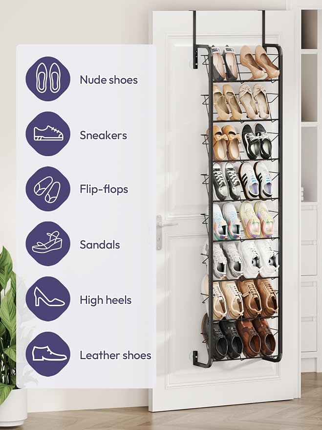 SWTYMIKI Over the Door Shoe Organizer - Image 4
