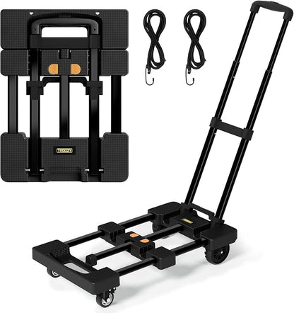 Folding Hand Truck 500 LB, Portable Heavy Duty Dolly Cart by TROOZY