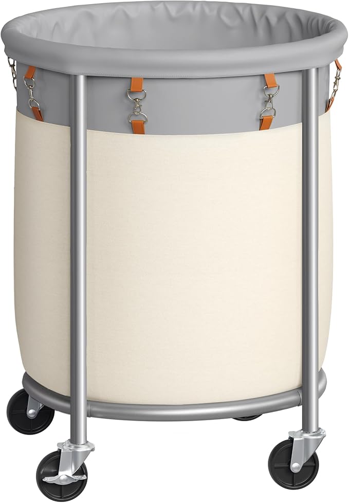 SONGMICS Laundry Basket, Rolling Steel Frame by Unknown