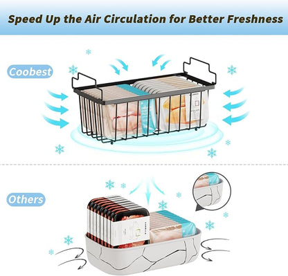 4 Pack Freezer Organizer Bins Suitable - Image 4