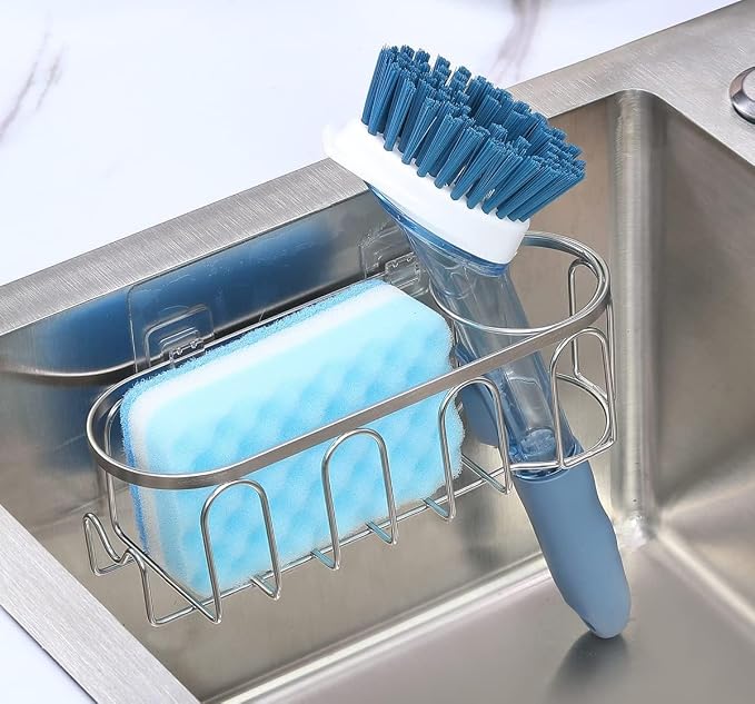 Sink Caddy Sponge Holder for Kitchen Sink 2 Suspension Options, SUS304 - Image 4