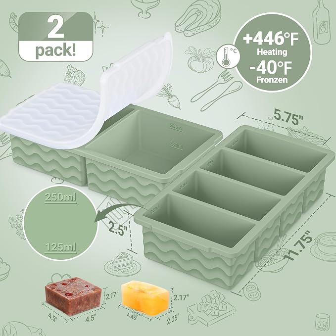 Silicone Freezer Trays with Lid - Image 2