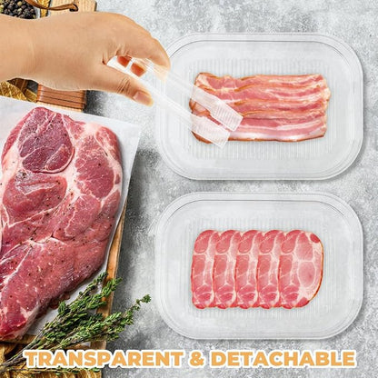 Deli Meat Container for Fridge, 3-Tier Stackable Clear Cold Cuts Storage - Image 6