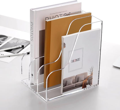SANRUI Acrylic File Organizer, Compact Desk Organizer - Image 9
