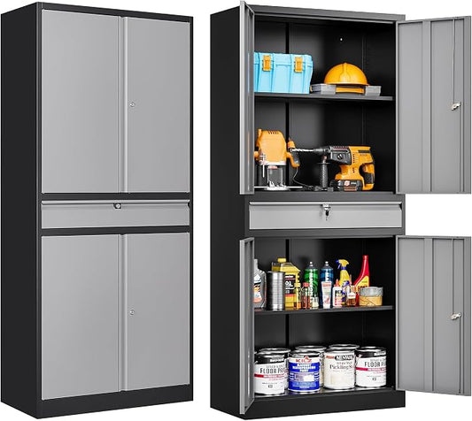 Metal Garage Storage Cabinet by SISESOL