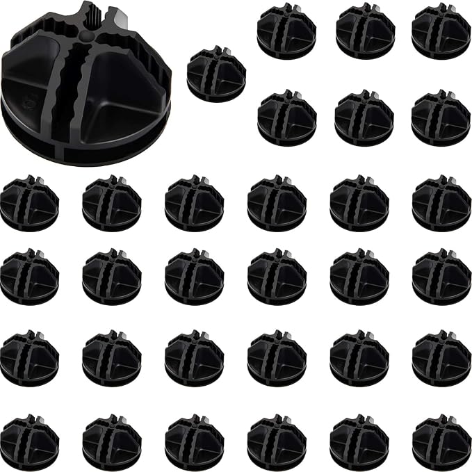 32 Pieces Cube Connectors Plastic Storage Wire Cube Organizer ABS Connectors by Jovitec