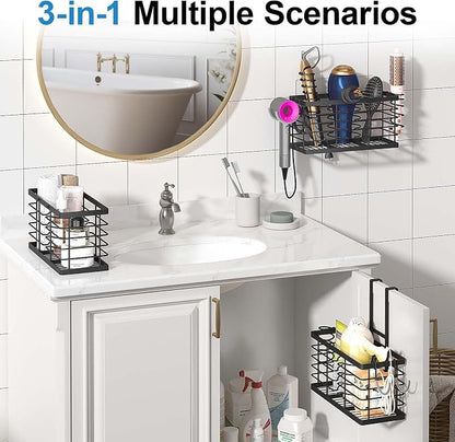 Sevenblue Hair Tool Organizer, 3-in-1 Universal Hair Dryer Holder, Adjustable - Image 5
