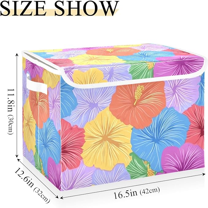 Storage Bins with Lids Storage Containers Storage Box with Handles Storage - Image 3