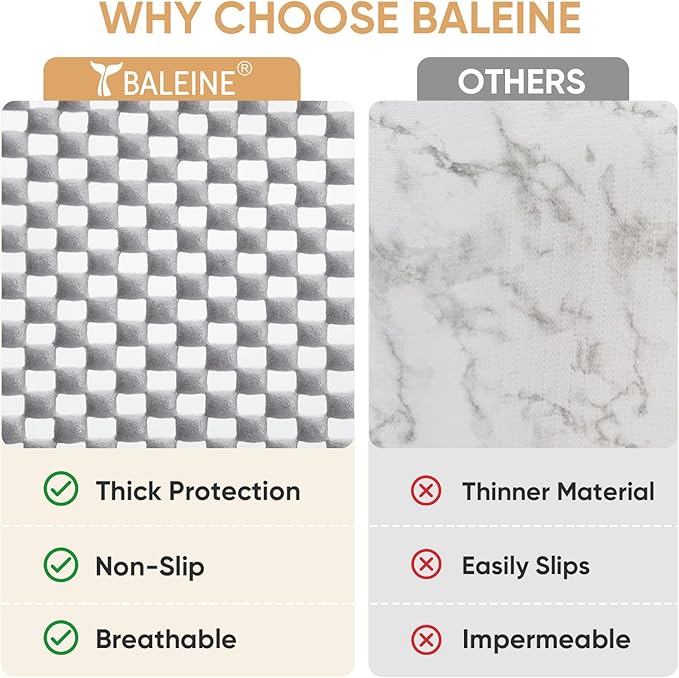 BALEINE Cabinet Liner, 12 in x 10 Ft Drawer and Shelf Liner - Image 5