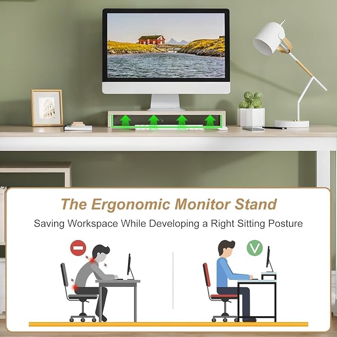 55 Inch Reversible L Shaped Computer Desk - Image 5