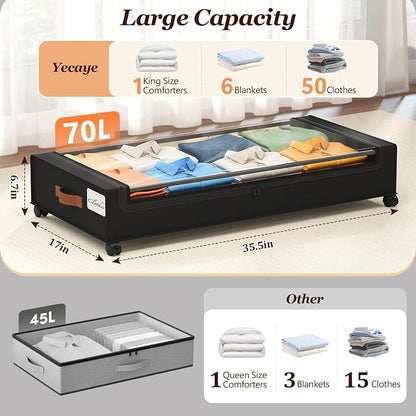 Yecaye 70 L Under Bed Storage - Image 2