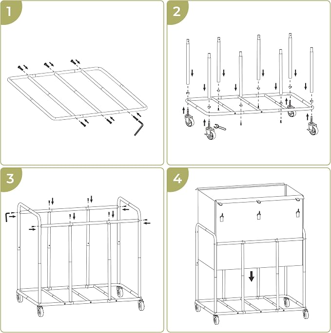 430L Commercial Laundry Cart - Image 7