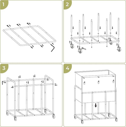 430L Commercial Laundry Cart - Image 7