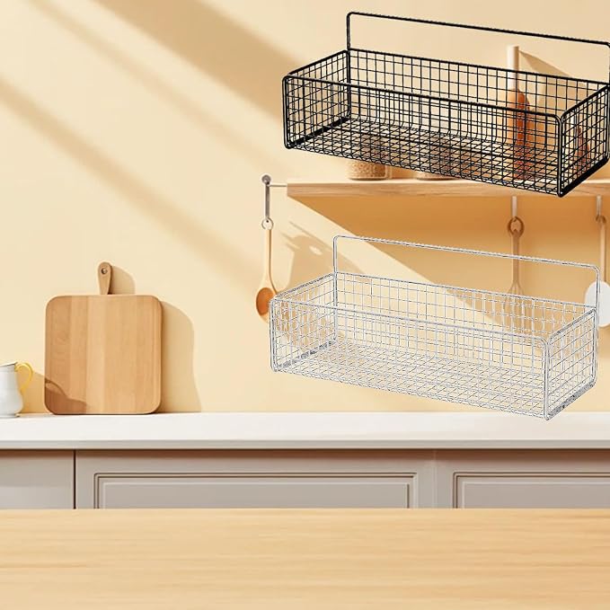 Hanging Wall Basket for Organizing, Wire Basket for Storage Pantry - Image 7