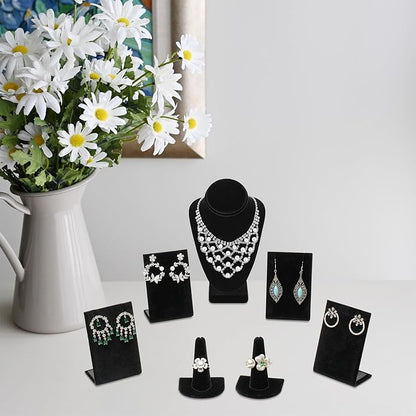 MOOCA Jewelry Display Set, Necklace Display Bust, Earring Organizer, Ring - Image 6