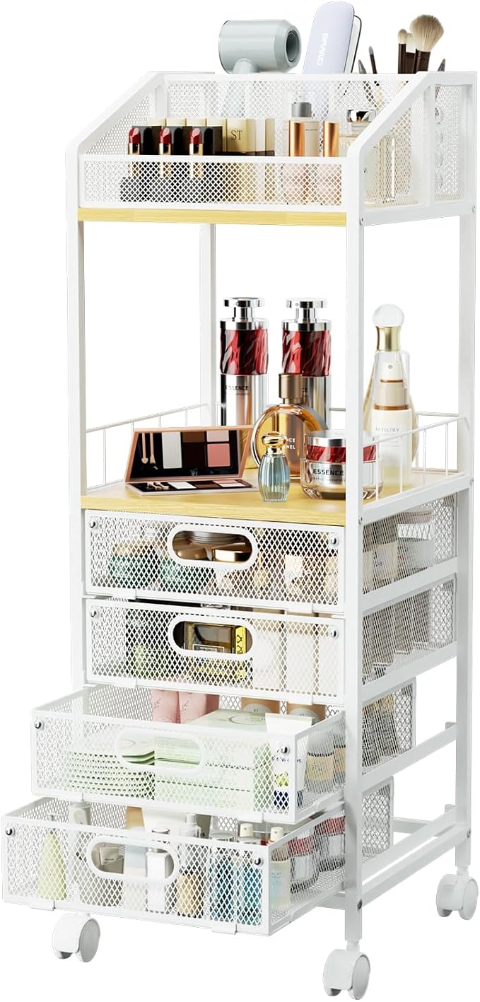 HapiRm Makeup Organizer Storage Cart by HapiRm