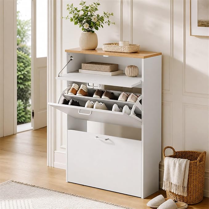 VINGLI Set of 2 Shoe Cabinet Storage - Image 3