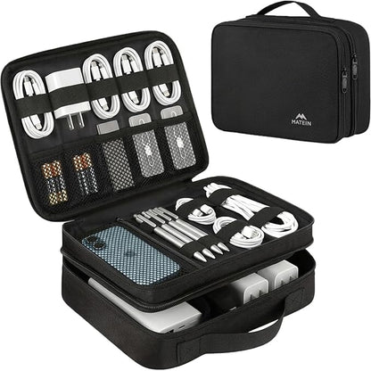 MATEIN Electronics Organizer Travel Case, Cable Organizer Bag, Gifts by MATEIN
