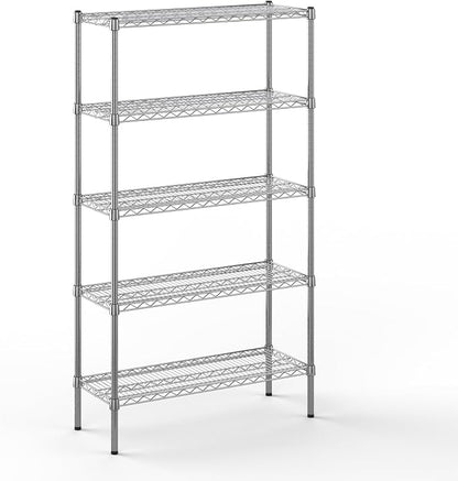 14" Deep x 36" Wide x 64" Height Wire Shelving Kit | 5-Tier | NSF Commercial by Regal+Altair
