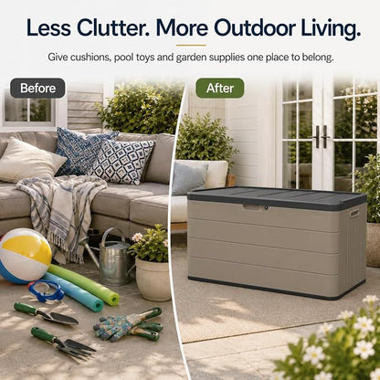ADDOK 110 Gallon Outdoor Storage Box - Image 4