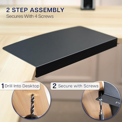 VIVO 17 inch Corner Desk Connector Platform - Image 4