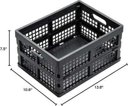 Eslite 16L Collapsible Storage Crates, Folding Plastic Crates - Image 9