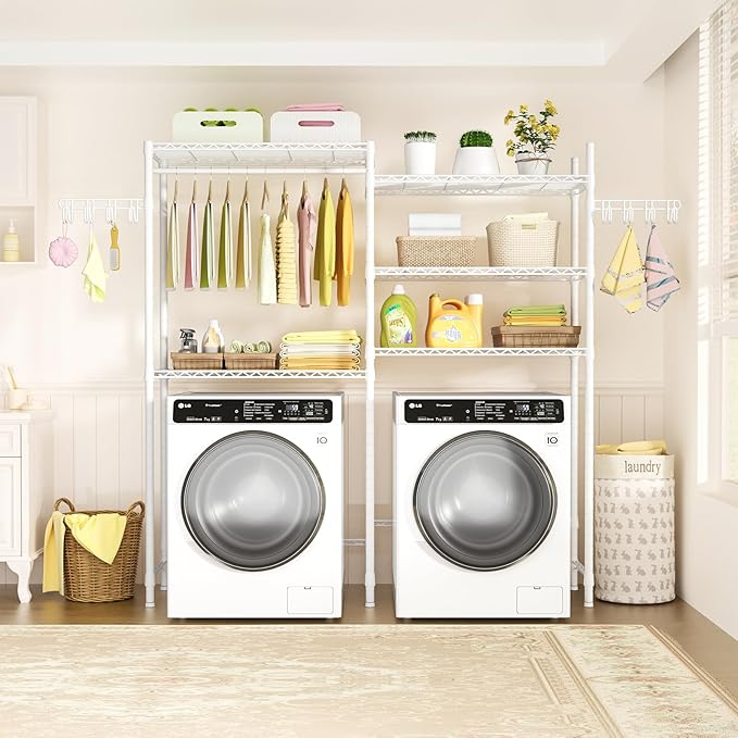 Ulif U5 Over the Washer and Dryer Storage Shelf, Laundry Room Space Saver - Image 2