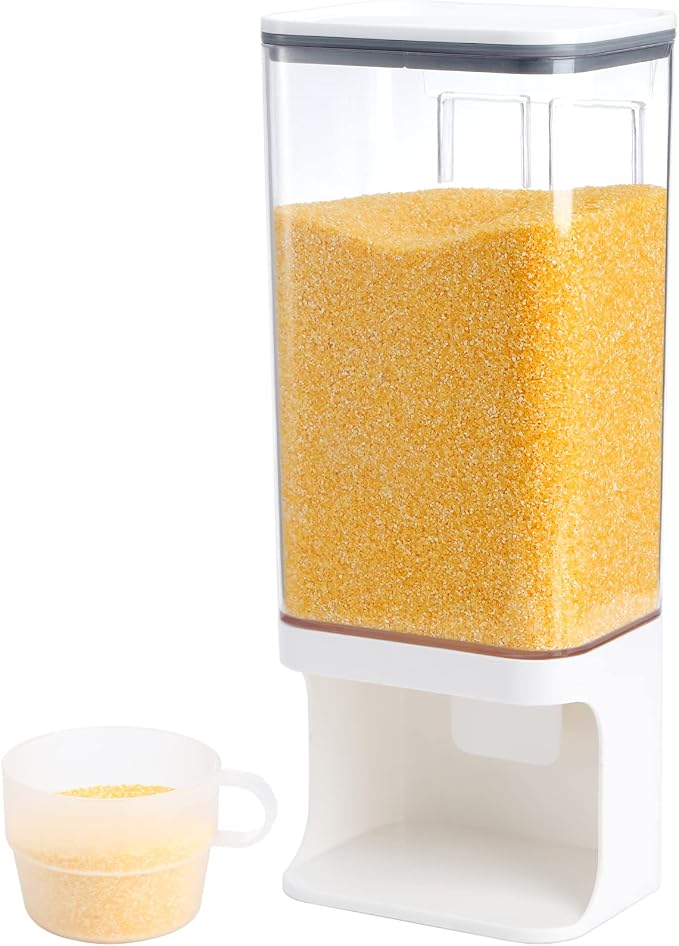 AVLA Rice Dispenser, Wall-Mounted Laundry Detergent Container, Cereal Dry Food - Image 8