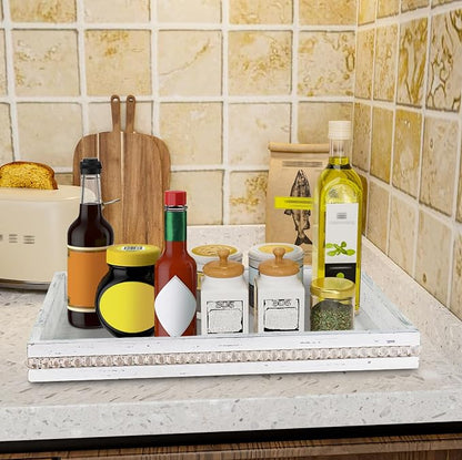 MAONAME Wood Serving Tray, Farmhouse Wooden Tray - Image 6