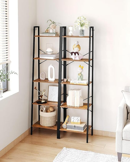 Hzuaneri Ladder Shelf, Freestanding Corner Storage Shelf | Bookcase - Image 3