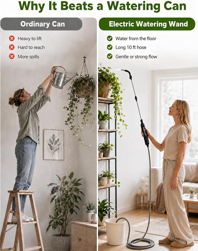 Rechargeable High Reach Plant Waterer - Image 2