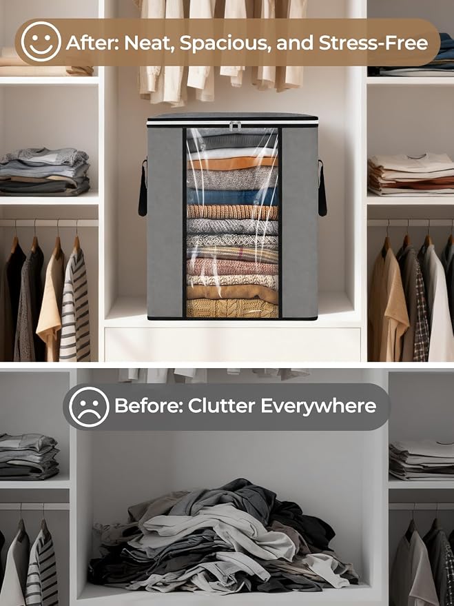 120L Extra Large Blanket & Clothes Storage Bags - Image 5