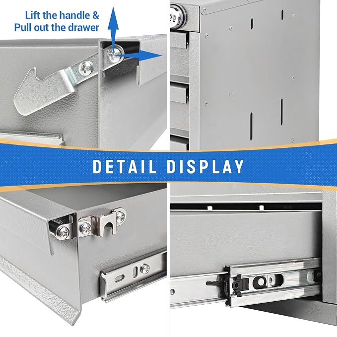 AA Products Model DW-1650 2 Tiers Drawer Cabinet - Image 4