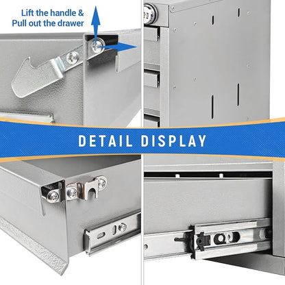 AA Products Model DW-1650 2 Tiers Drawer Cabinet - Image 4