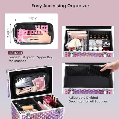 Professional Rolling Makeup Case - Image 3