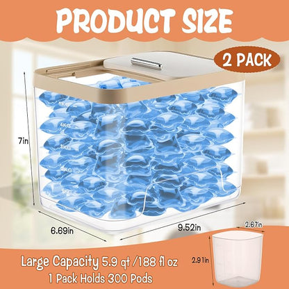 Large Laundry Pods Container - Image 2