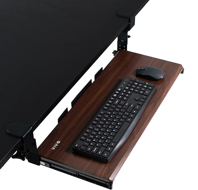 VIVO Large Height Adjustable Under Desk Keyboard Tray, C-clamp Mount System by Unknown