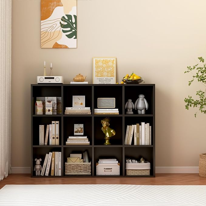12-Cube Storage Shelf Bookcase - Image 7