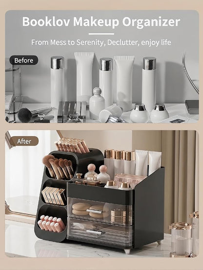 Booklov Makeup Organizer for Vanity, Large Capacity Cosmetic Display Case - Image 7