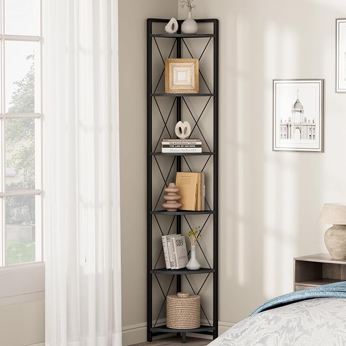 6 Tier Corner Shelf Stand, Plant Stand Display Shelf - Image 3